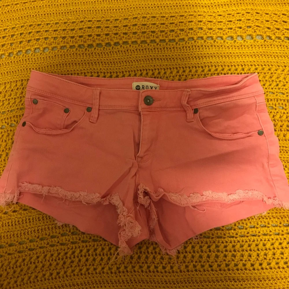 Pink Denim Roxy Shorts